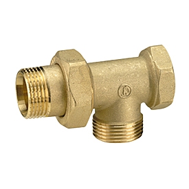 Тройник с нак. гайкой и отводом 1 x1 x1